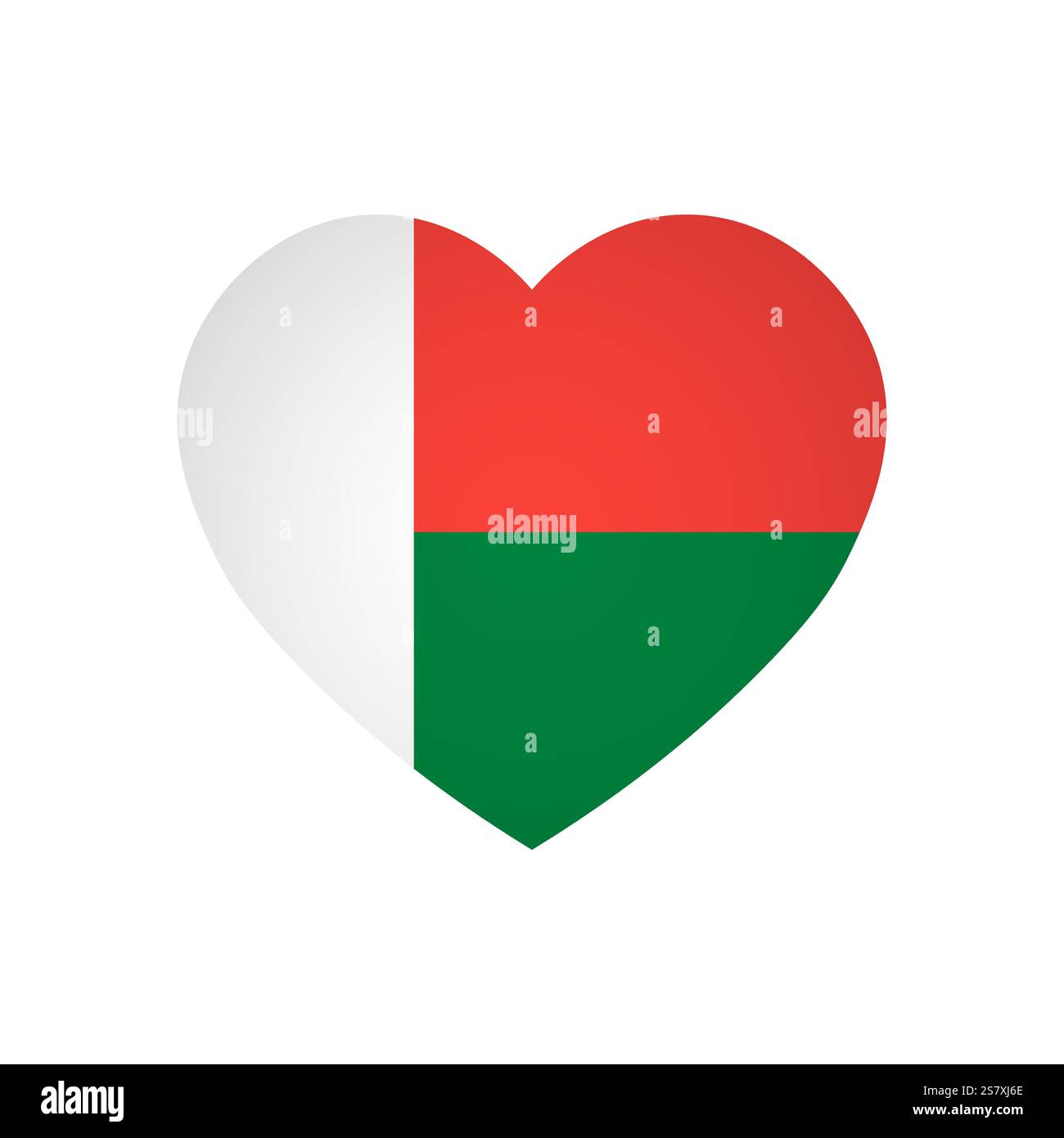 Drapeau de Madagascar - rectangle drapeau coloré représentant l'identité culturelle et le patrimoine d'un pays. L'essence de la fierté et de l'unité nationales. Attaché par les coins dans un album papier Illustration de Vecteur