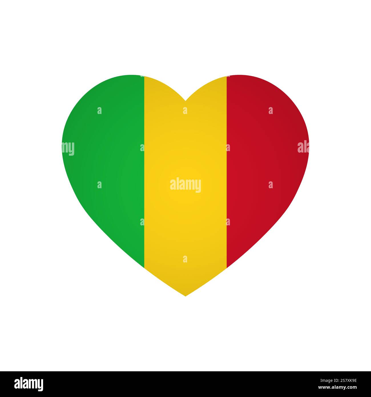 Drapeau du Mali - rectangle drapeau coloré représentant l'identité culturelle et le patrimoine d'un pays. L'essence de la fierté et de l'unité nationales. Attaché par les coins dans un album papier Illustration de Vecteur