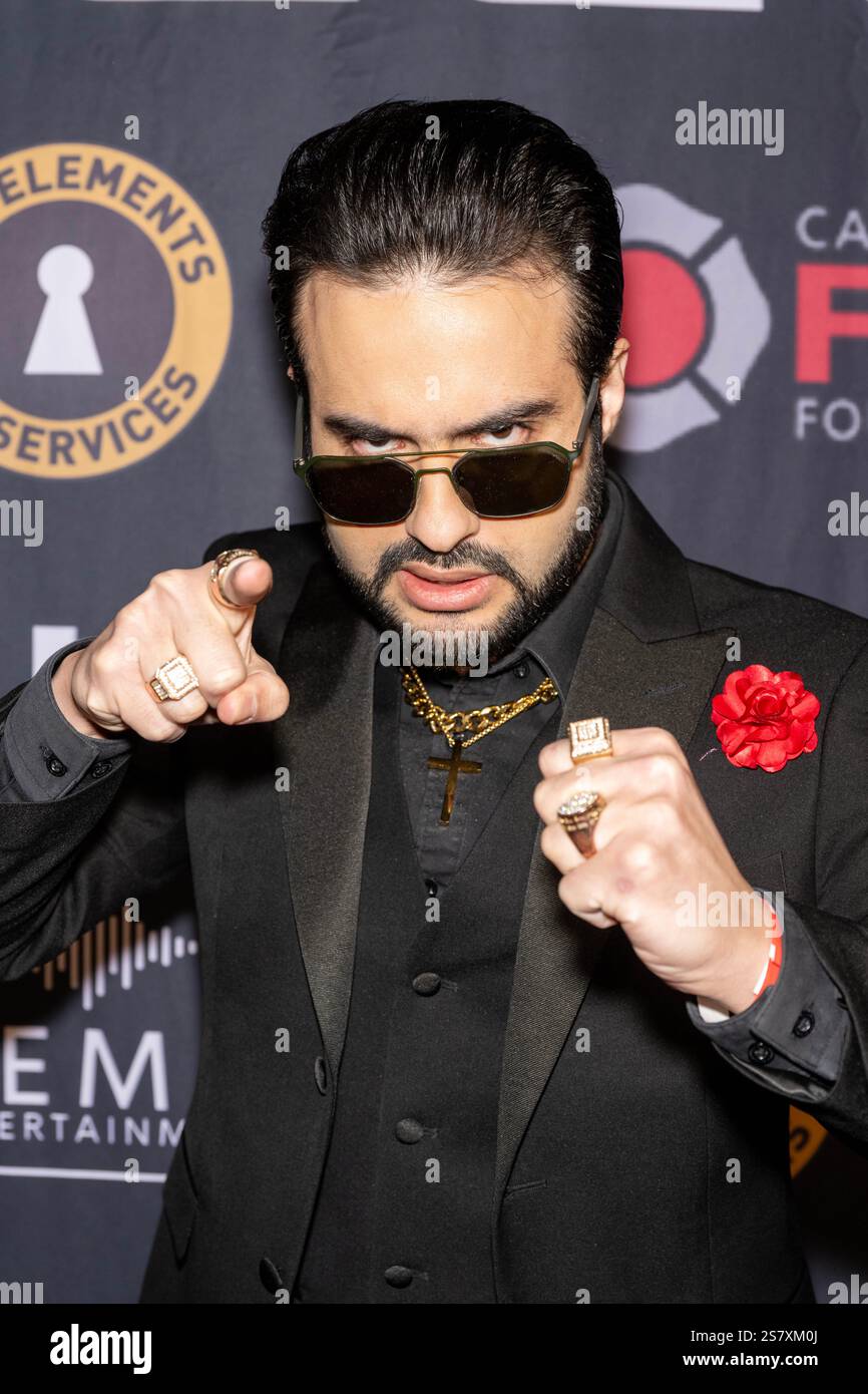 Los Angeles, États-Unis. 19 janvier 2025. L'acteur James Darius Moshir assiste au lancement des Grammy Awards et à une collecte de fonds pour la California Fire Foundation à Lucid Motors, Los Angeles, CA, le 19 janvier 2025 crédit : Eugene Powers/Alamy Live News Banque D'Images