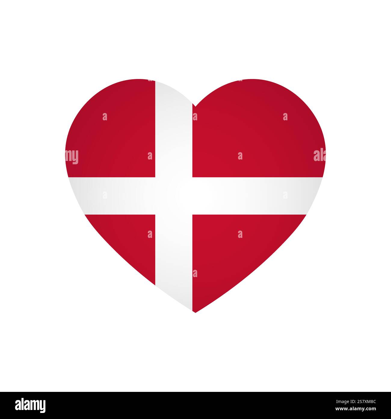 Drapeau du Danemark - rectangle drapeau coloré représentant l'identité culturelle et le patrimoine d'un pays. L'essence de la fierté et de l'unité nationales. Attaché par les coins dans un album papier Illustration de Vecteur