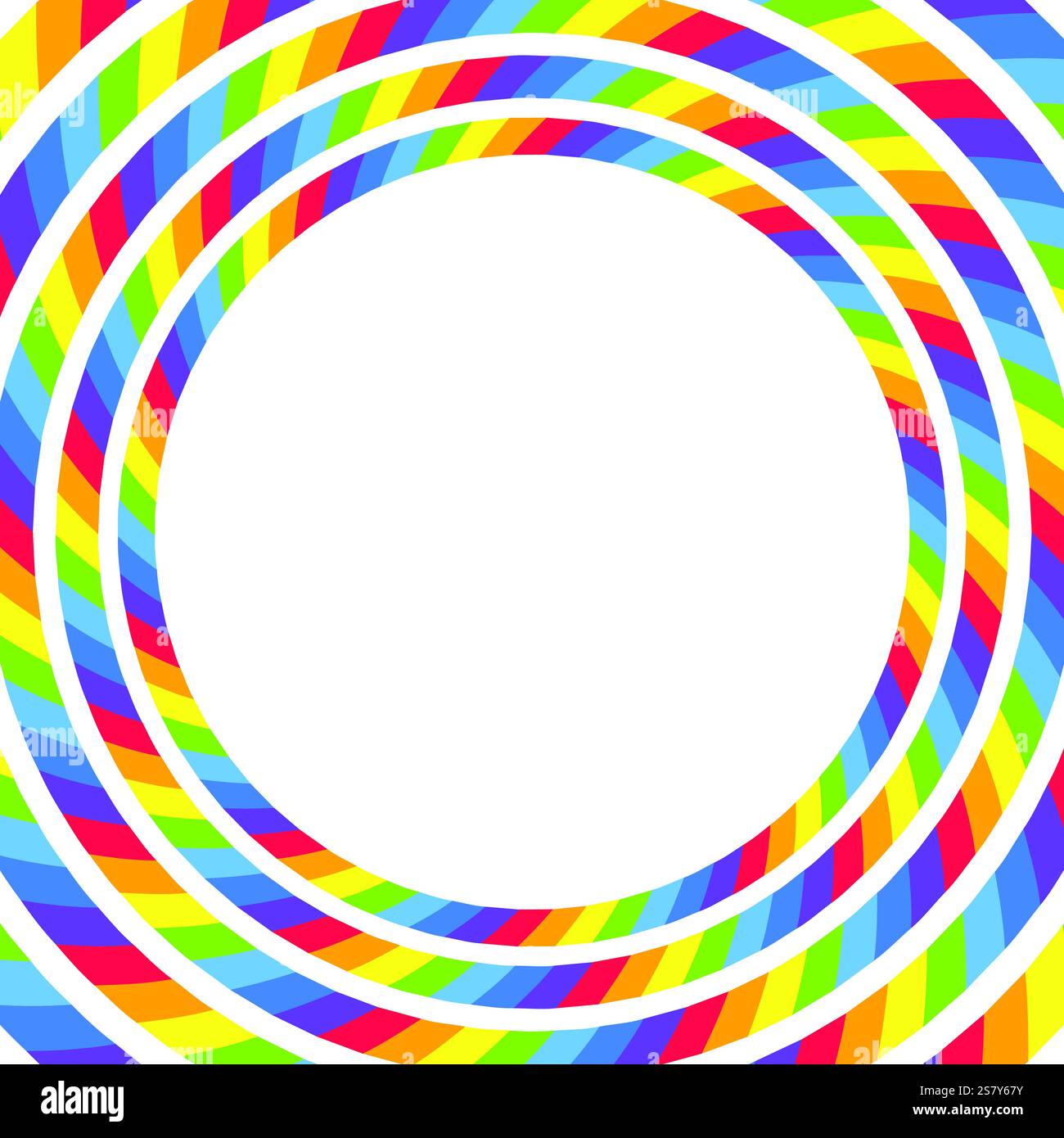 Fond de tourbillon hypnotique arc-en-ciel spirale, illusion optique du mouvement, illustration vectorielle opt art style, géométrique abstrait coloré, p multicolore Illustration de Vecteur