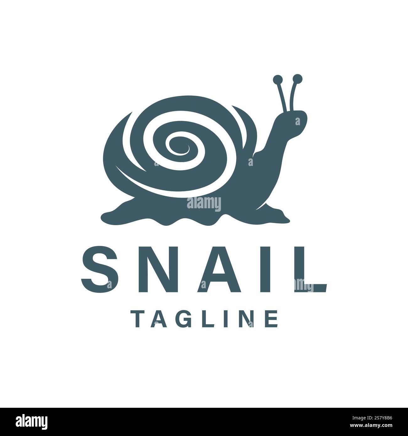 Scarail logo Design en forme de silhouette, reflète l'impression lente et est inspiré par la nature et les animaux. Cette illustration vectorielle simple convient Illustration de Vecteur