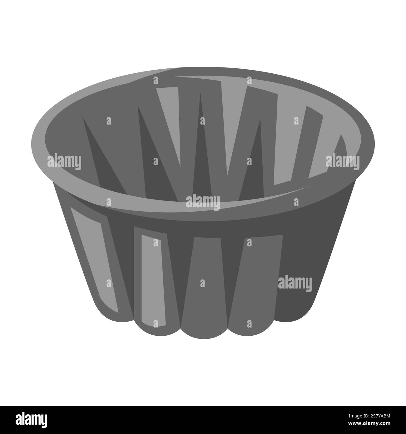 Illustration d'une boîte à muffins. Objet de boulangerie stylisé pour recette et menu de cuisson. Illustration de Vecteur