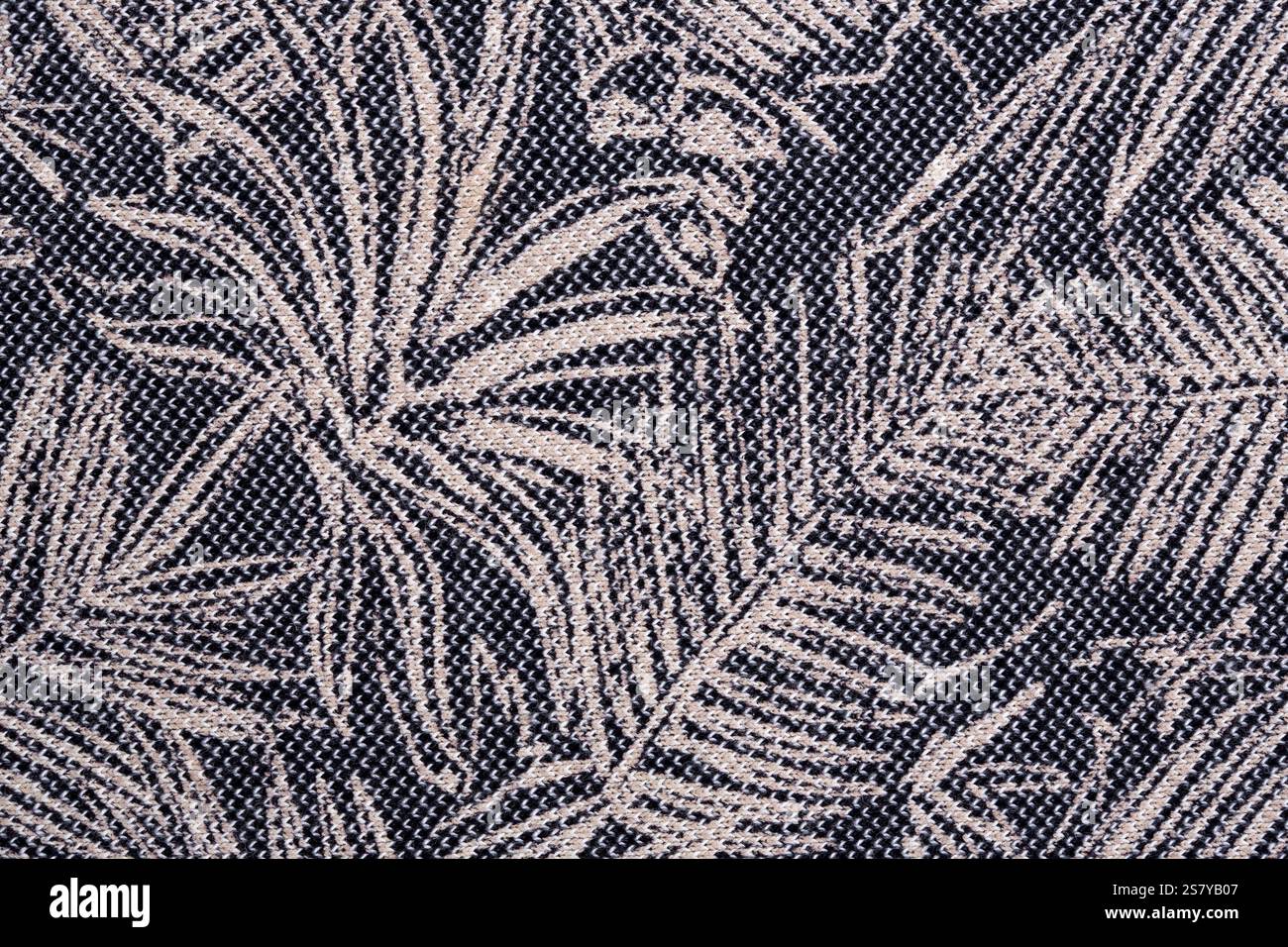 Tissu gris avec motif abstrait un fond ou une texture Banque D'Images