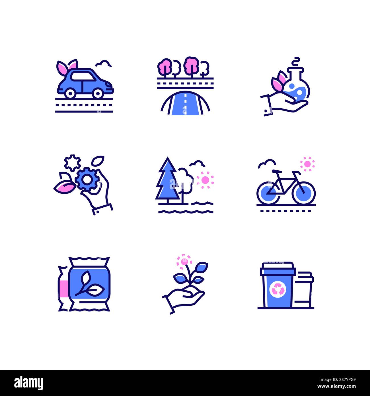 ECO Lifestyle - ligne d'icônes de style de conception Illustration de Vecteur ECO Lifestyle - ligne d'icônes de style de conception Illustration de Vecteur