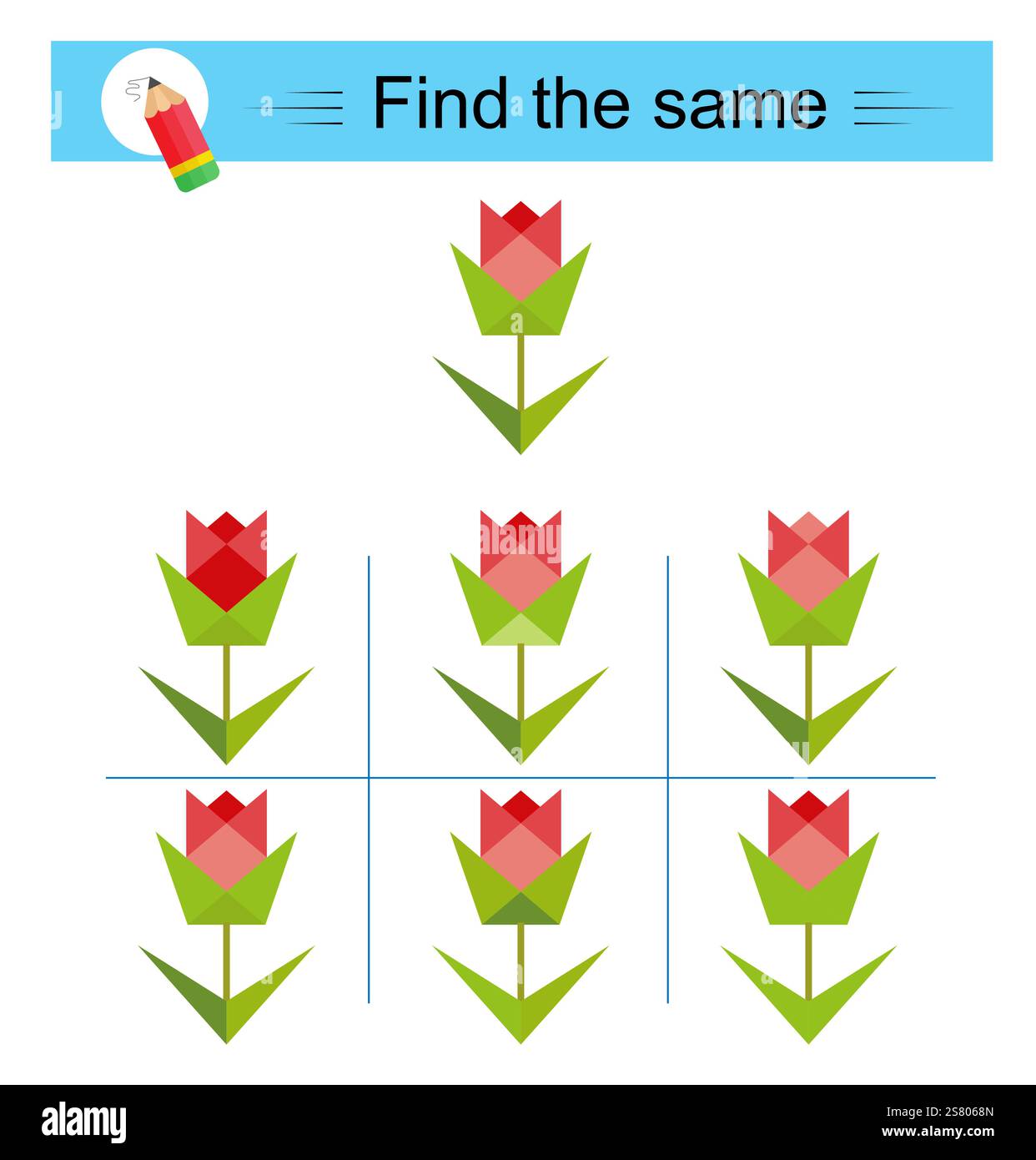 Jeu éducatif pour les enfants. Illustration de Vecteur