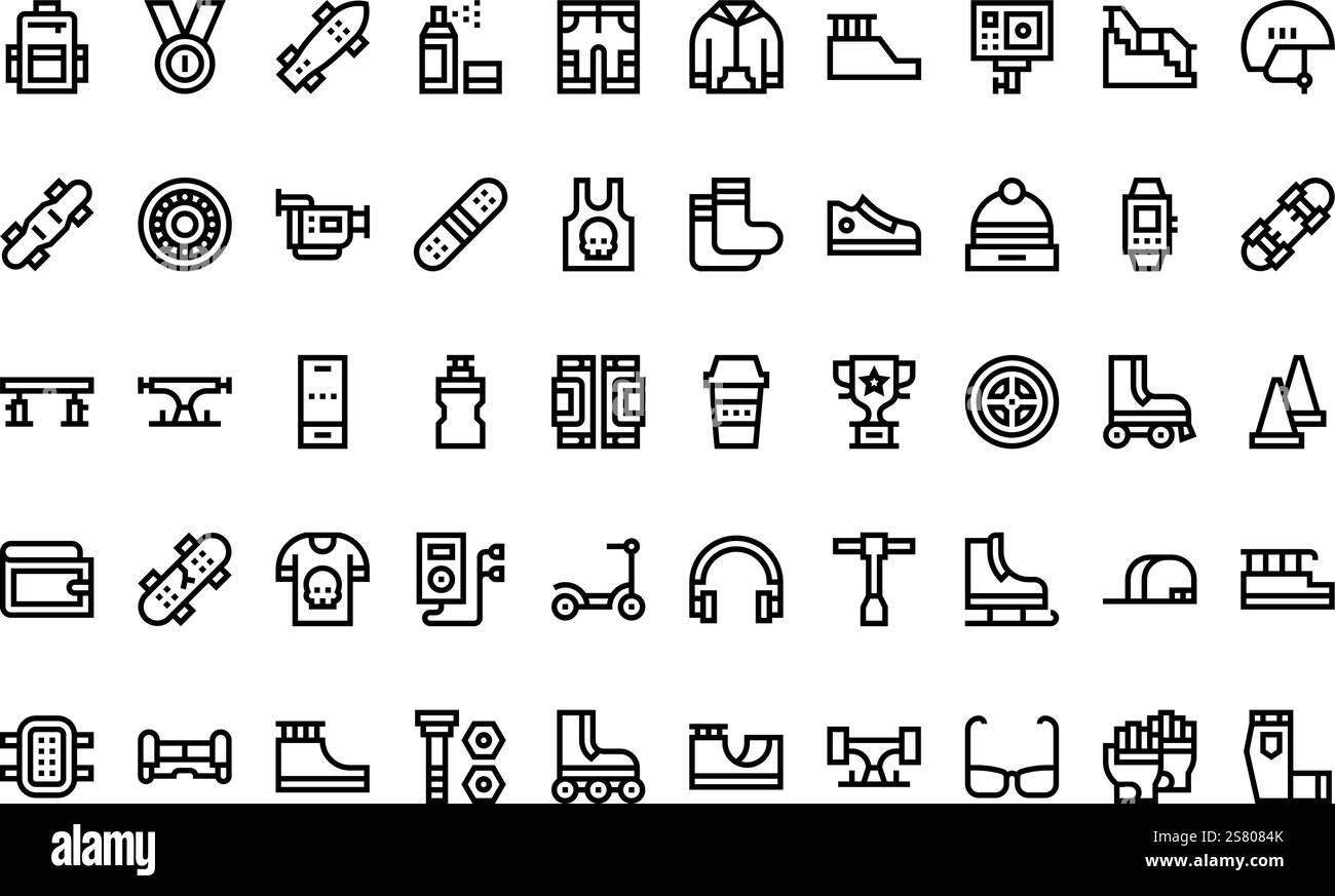 Collection d'icônes vectorielles de haute qualité avec contour modifiable. Idéal pour les projets professionnels et créatifs. Illustration de Vecteur Collection d'icônes vectorielles de haute qualité avec contour modifiable. Idéal pour les projets professionnels et créatifs. Illustration de Vecteur