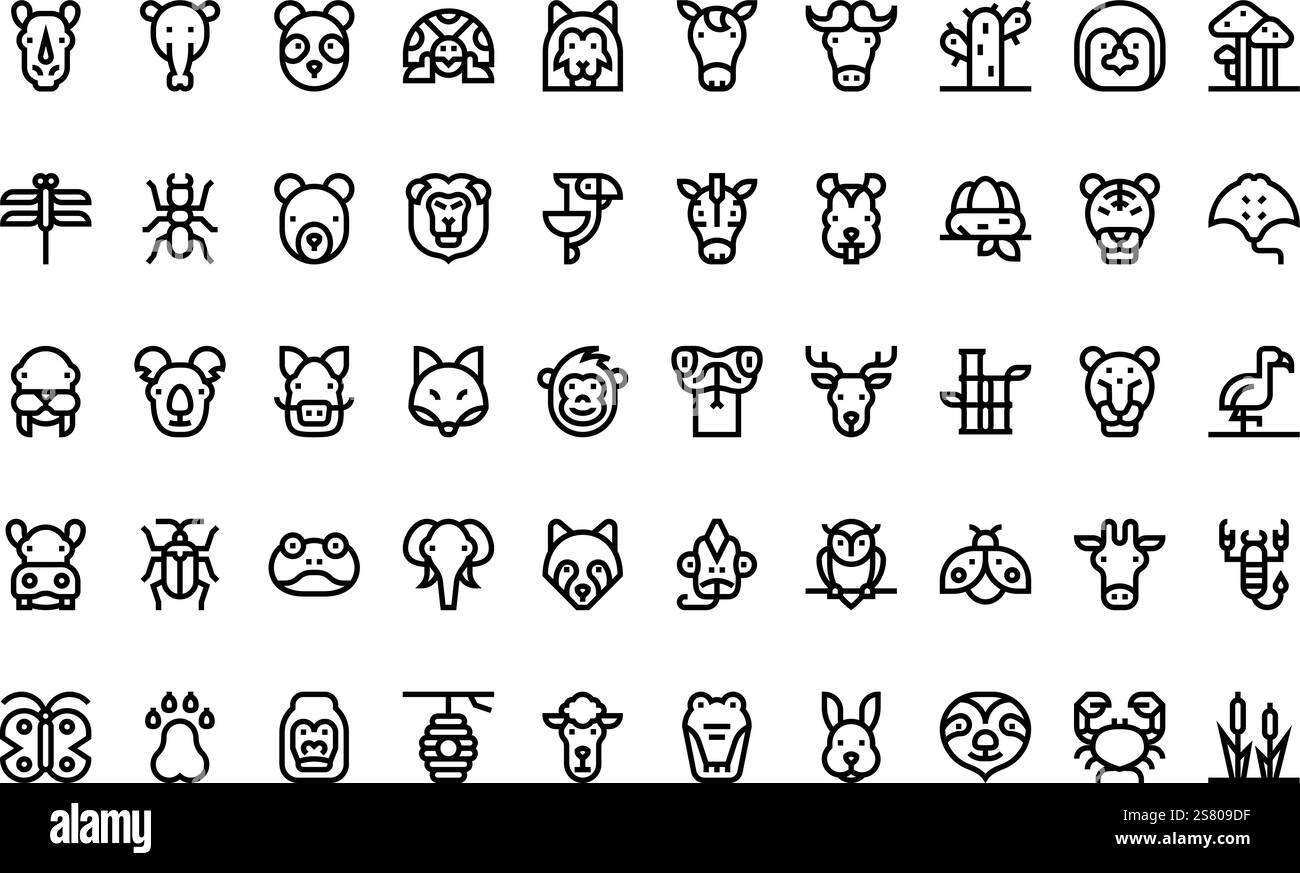 Collection d'icônes vectorielles de haute qualité avec contour modifiable. Idéal pour les projets professionnels et créatifs. Illustration de Vecteur