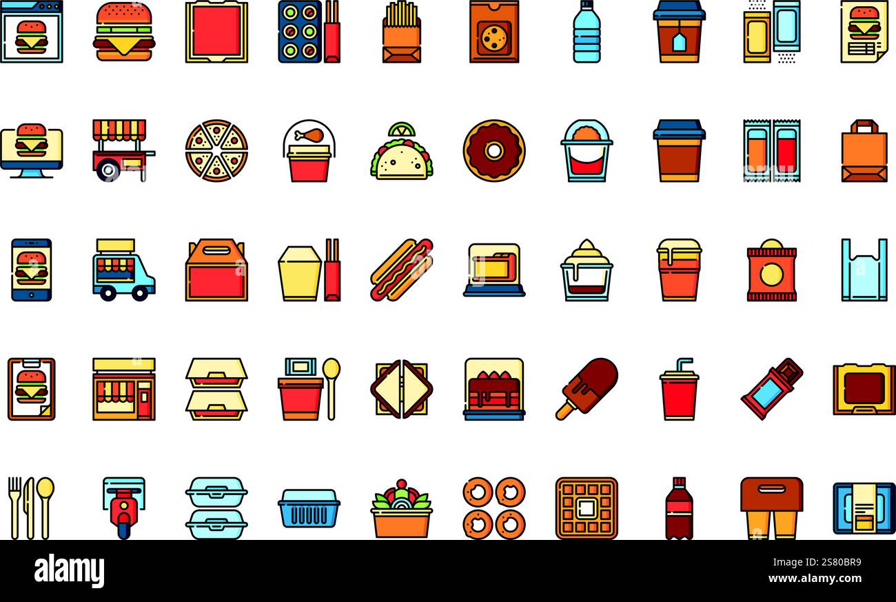 Collection d'icônes vectorielles de haute qualité avec contour modifiable. Idéal pour les projets professionnels et créatifs. Illustration de Vecteur