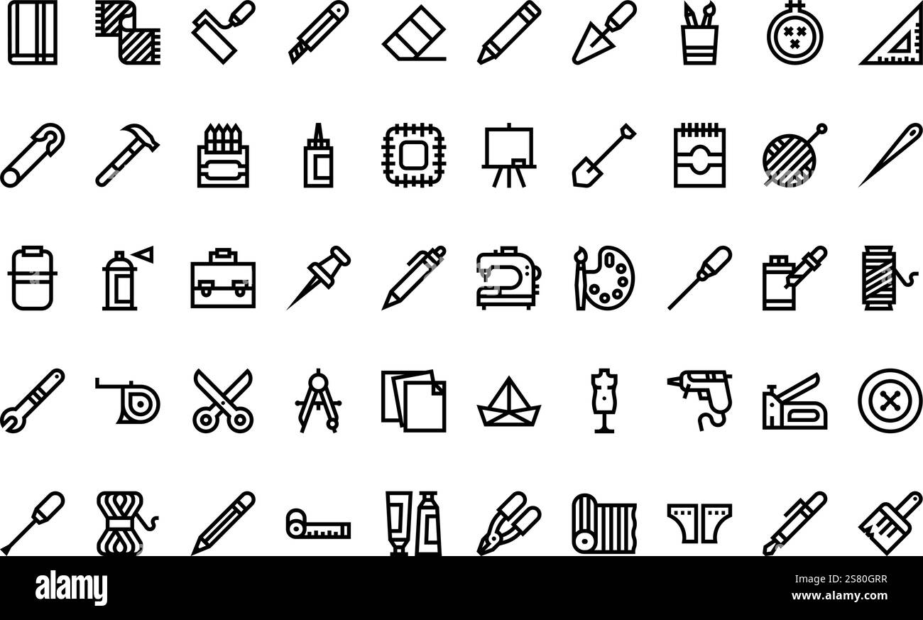 Collection d'icônes vectorielles de haute qualité avec contour modifiable. Idéal pour les projets professionnels et créatifs. Illustration de Vecteur