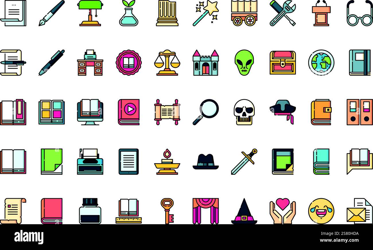 Collection d'icônes vectorielles de haute qualité avec contour modifiable. Idéal pour les projets professionnels et créatifs. Illustration de Vecteur