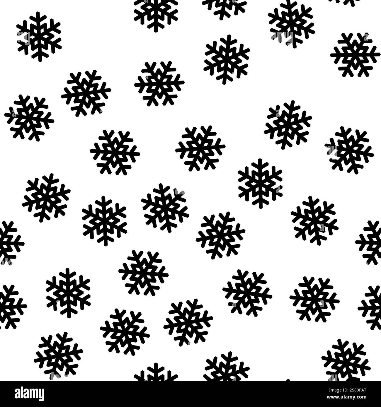 Il neige. Motif de flocons de neige sans couture. Fond vectoriel de thème de Noël ou d'hiver. Illustration de Vecteur