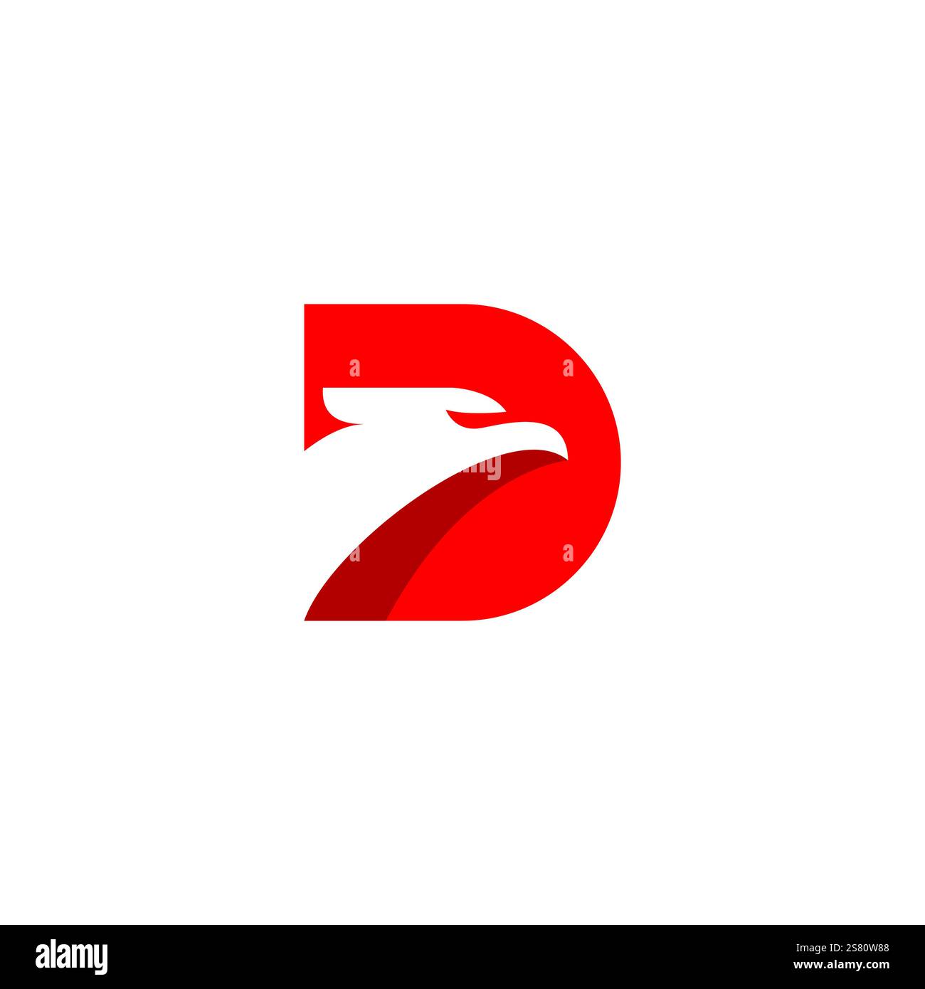 Lettre d Eagle logo illustration vectorielle Illustration de Vecteur