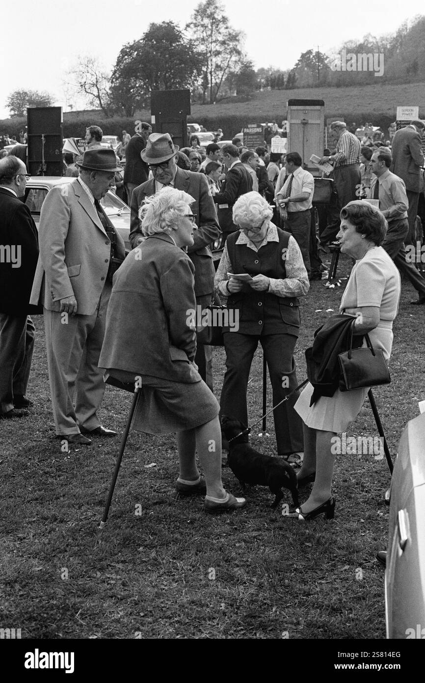 Tredegar Farmers point to point races, Lower Machen, pays de Galles du Sud, 1975 Banque D'Images