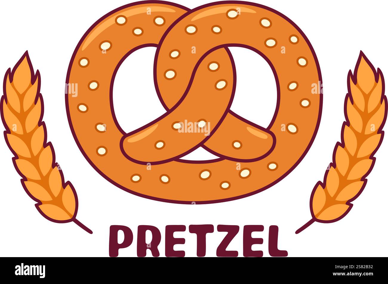 Bretzel Boucles D'Oreilles Miniblings Stecker Oktoberfest Wiesn Bayern 1cm