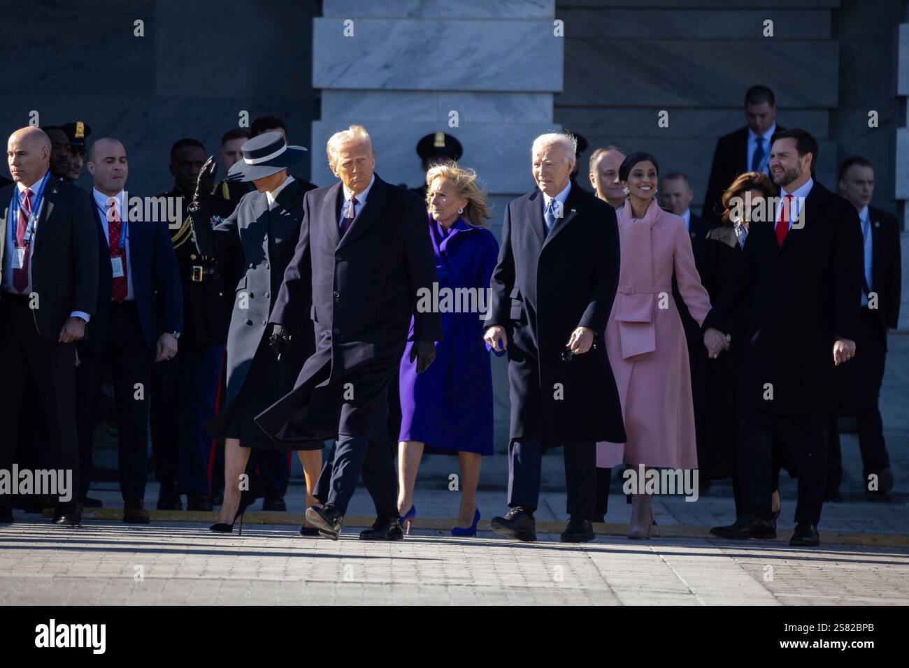 First Lady Melania Trump, President Donald Trump, former First Lady