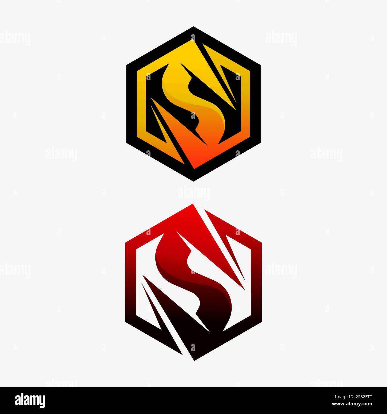 Business entreprise lettre S logo design vecteur. Illustration de Vecteur