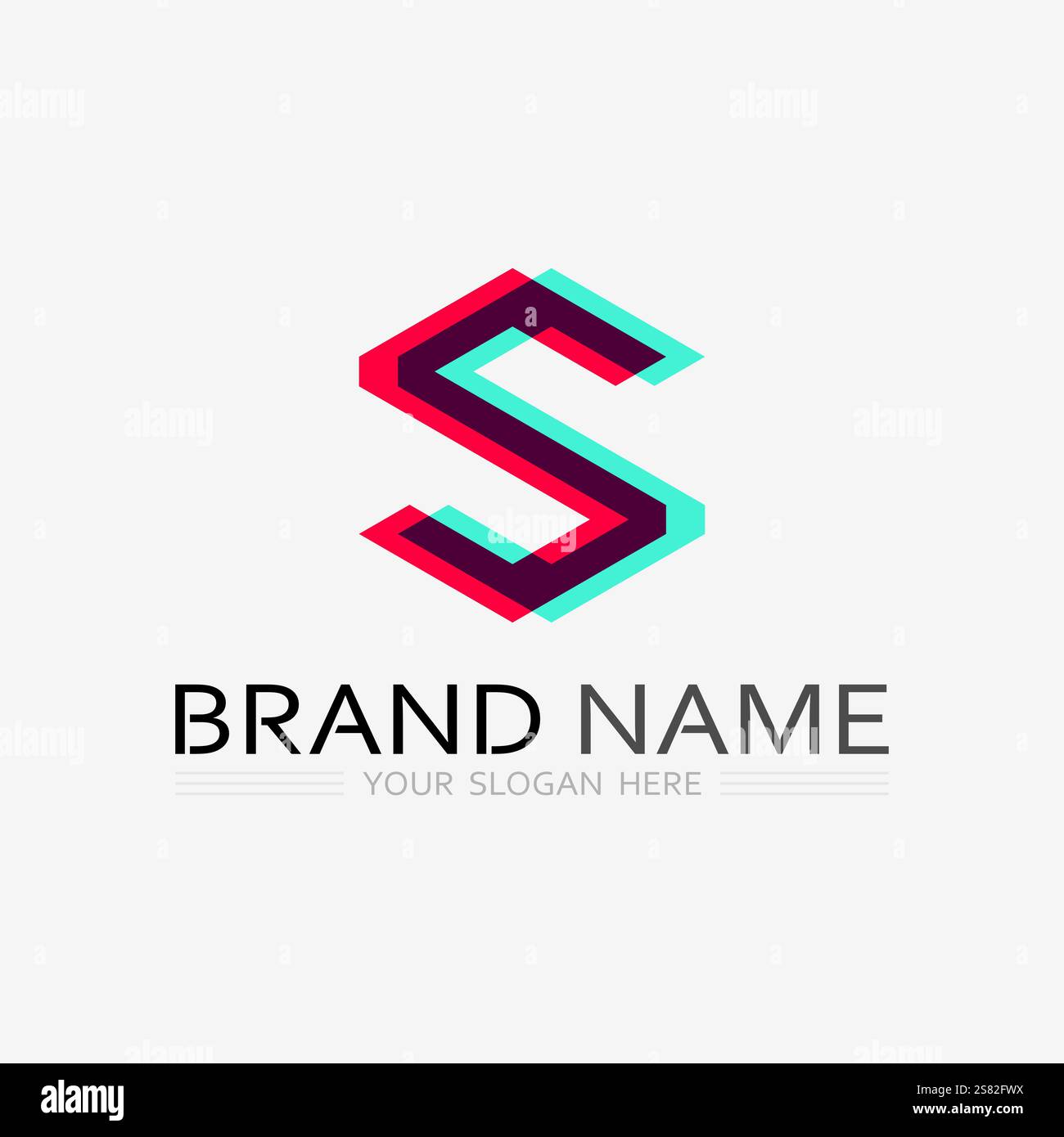 Business entreprise lettre S logo design vecteur. Illustration de Vecteur