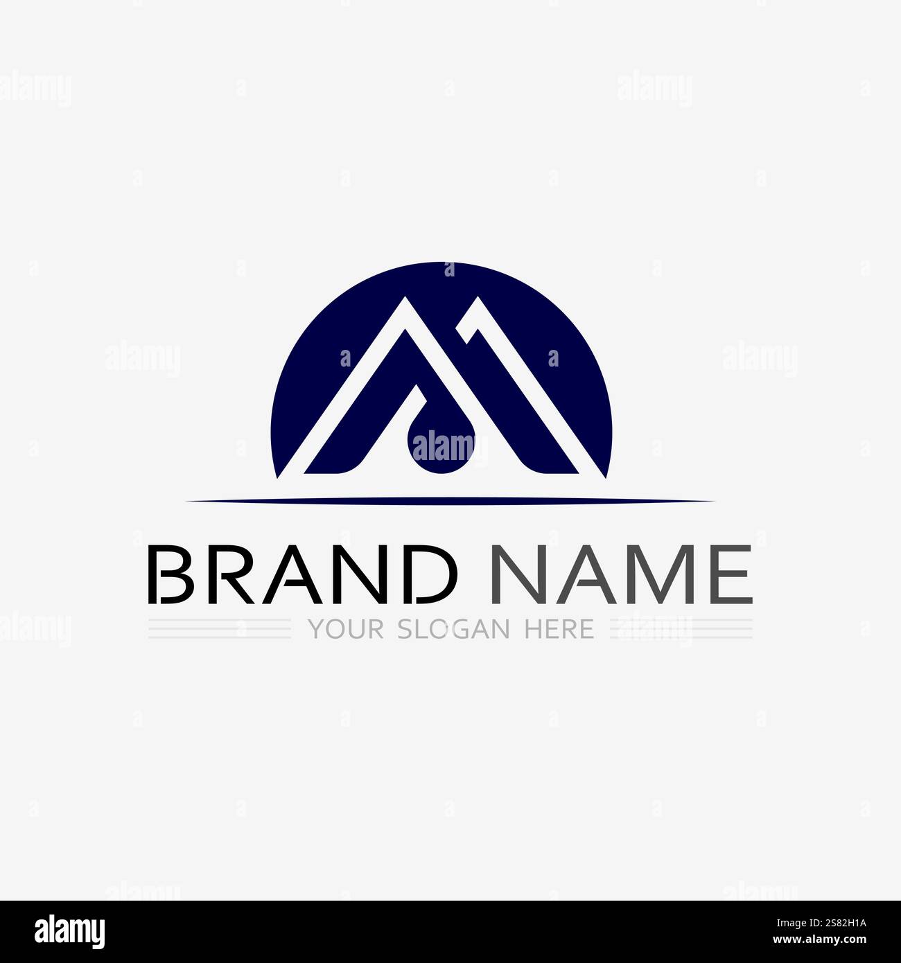 L'icône de montagne modèle logo Vector illustration design Illustration de Vecteur