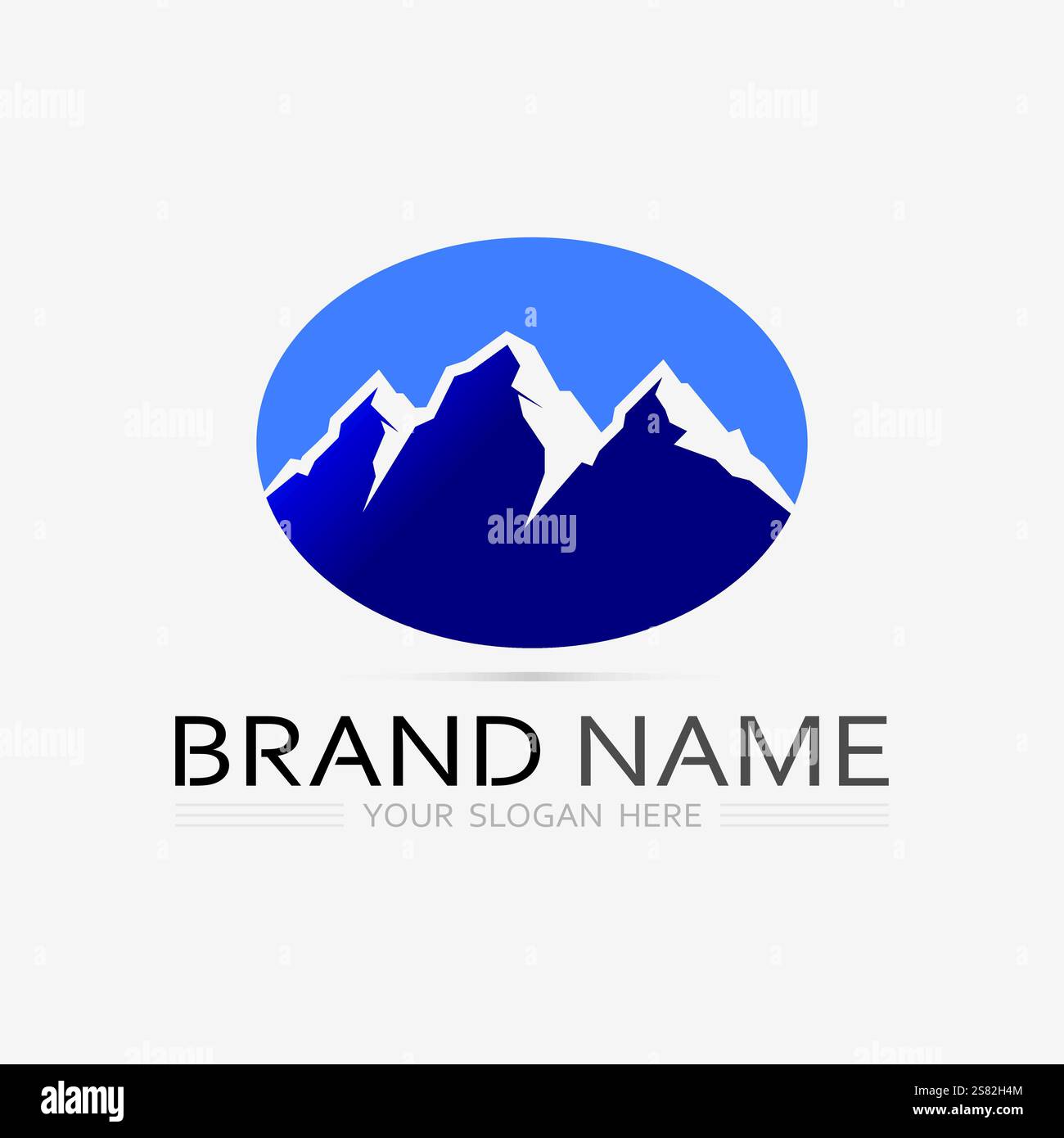 L'icône de montagne modèle logo Vector illustration design Illustration de Vecteur