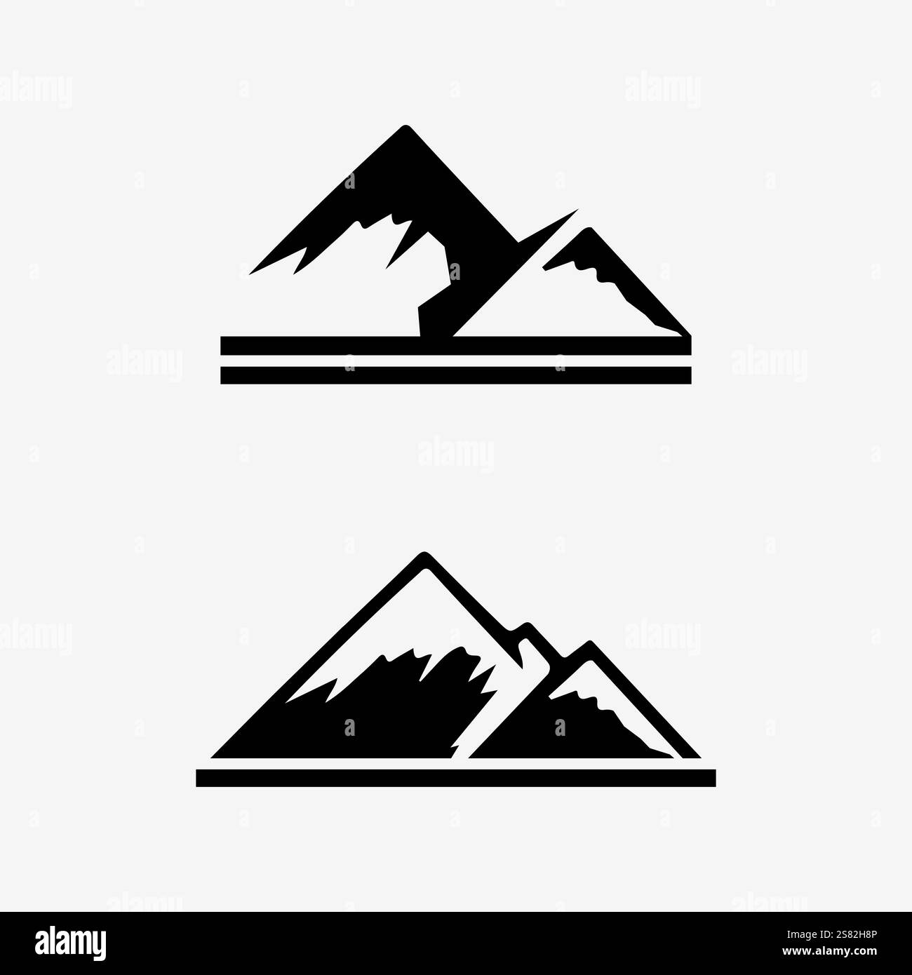 L'icône de montagne modèle logo Vector illustration design Illustration de Vecteur