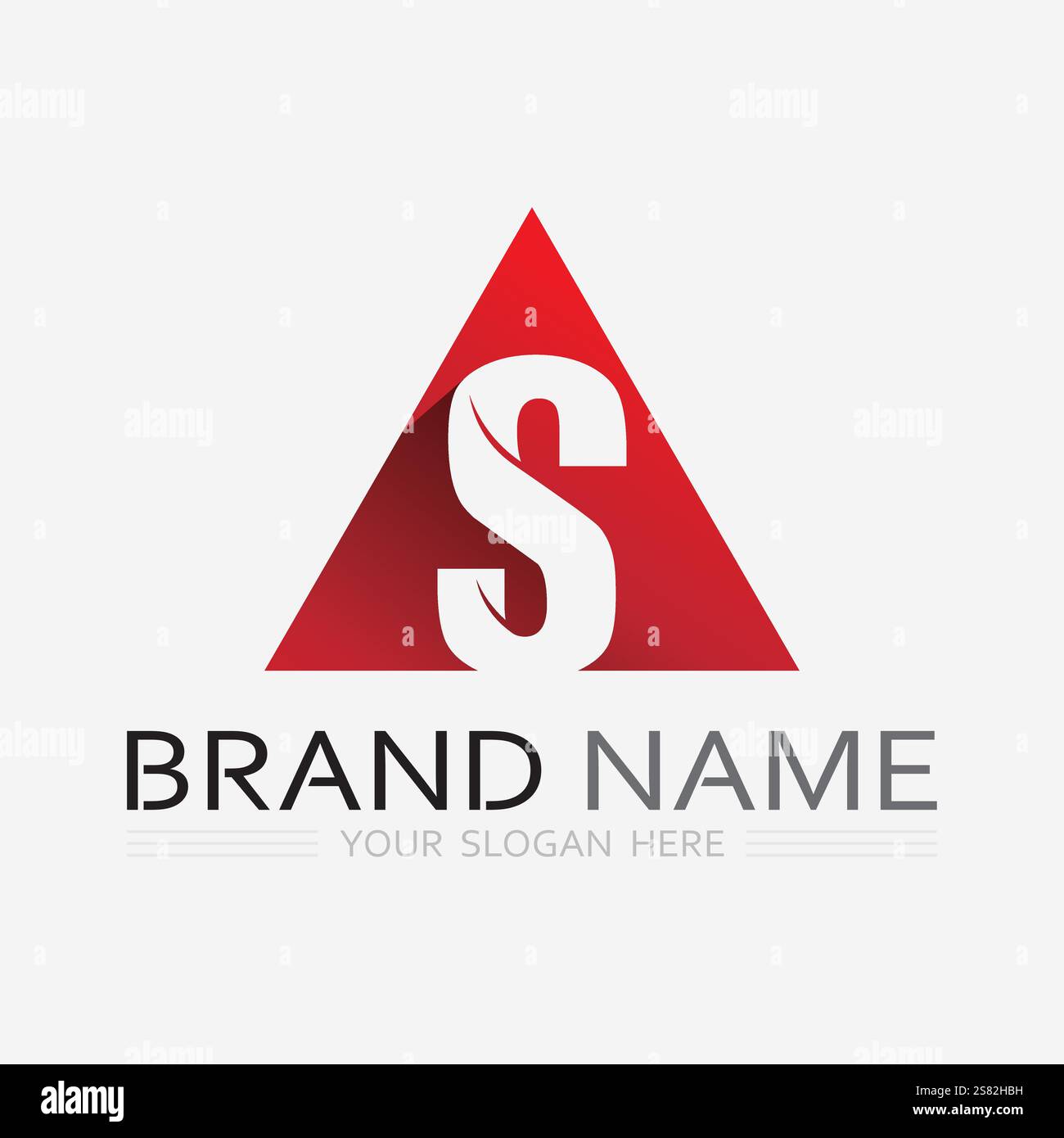 Business entreprise lettre S logo design vecteur. Illustration de Vecteur