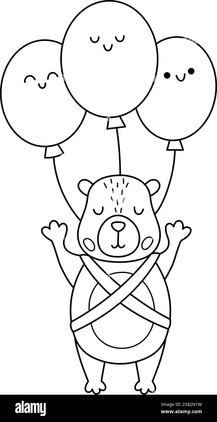 Kit De Ballons Anniversaire Capybara - 10 Ballons En Aluminium (dont 2 Ronds 18") - Compatible Hélium Et Air - Scellage Automatique - 11