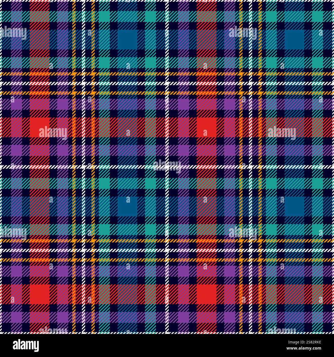 Motif écossais sans couture. Vérifier la conduite. Motif à carreaux de tartan répétés. Flanelle rayée écossaise répétée. Imprimés en tissu écossais. Treillis en sergé Vichy Illustration de Vecteur