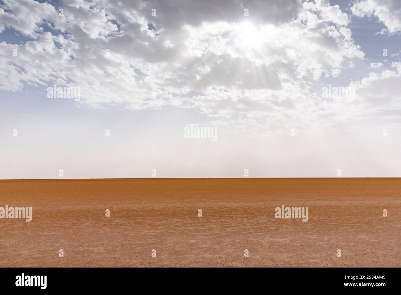 Salines dans l'ouest de la Tunisie Banque D'Images