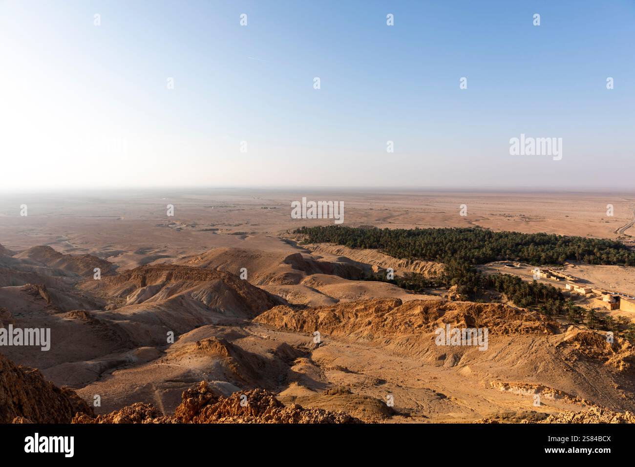 Montagnes, collines, crêtes, falaises, en Tunisie Banque D'Images