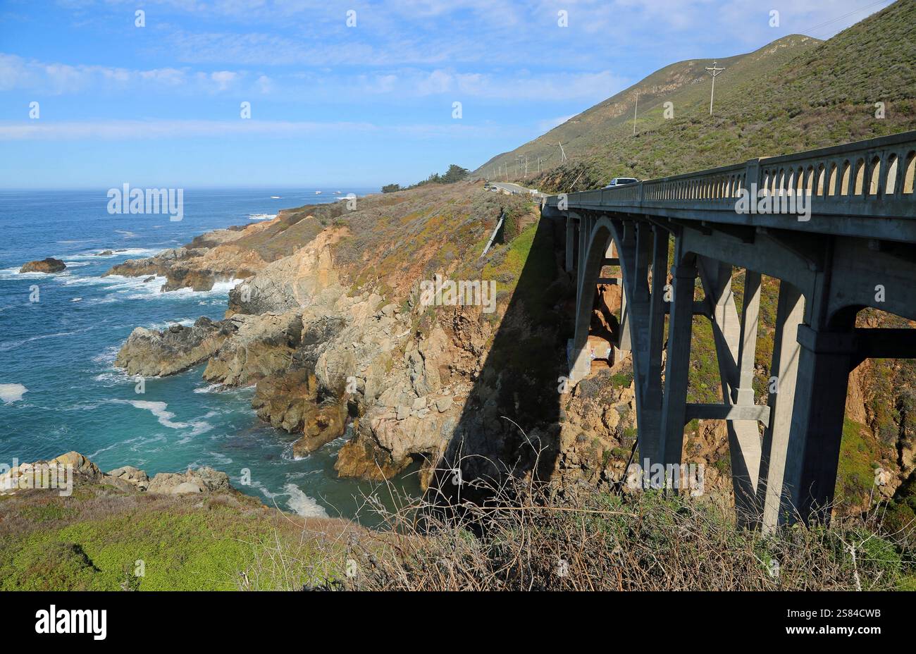 Le pont sur Granite Canyon, Californie Banque D'Images
