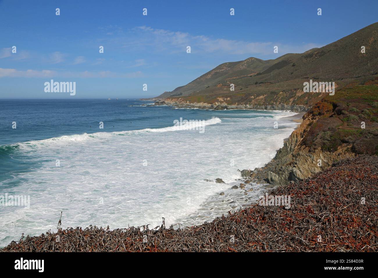 White wave, Californie Banque D'Images