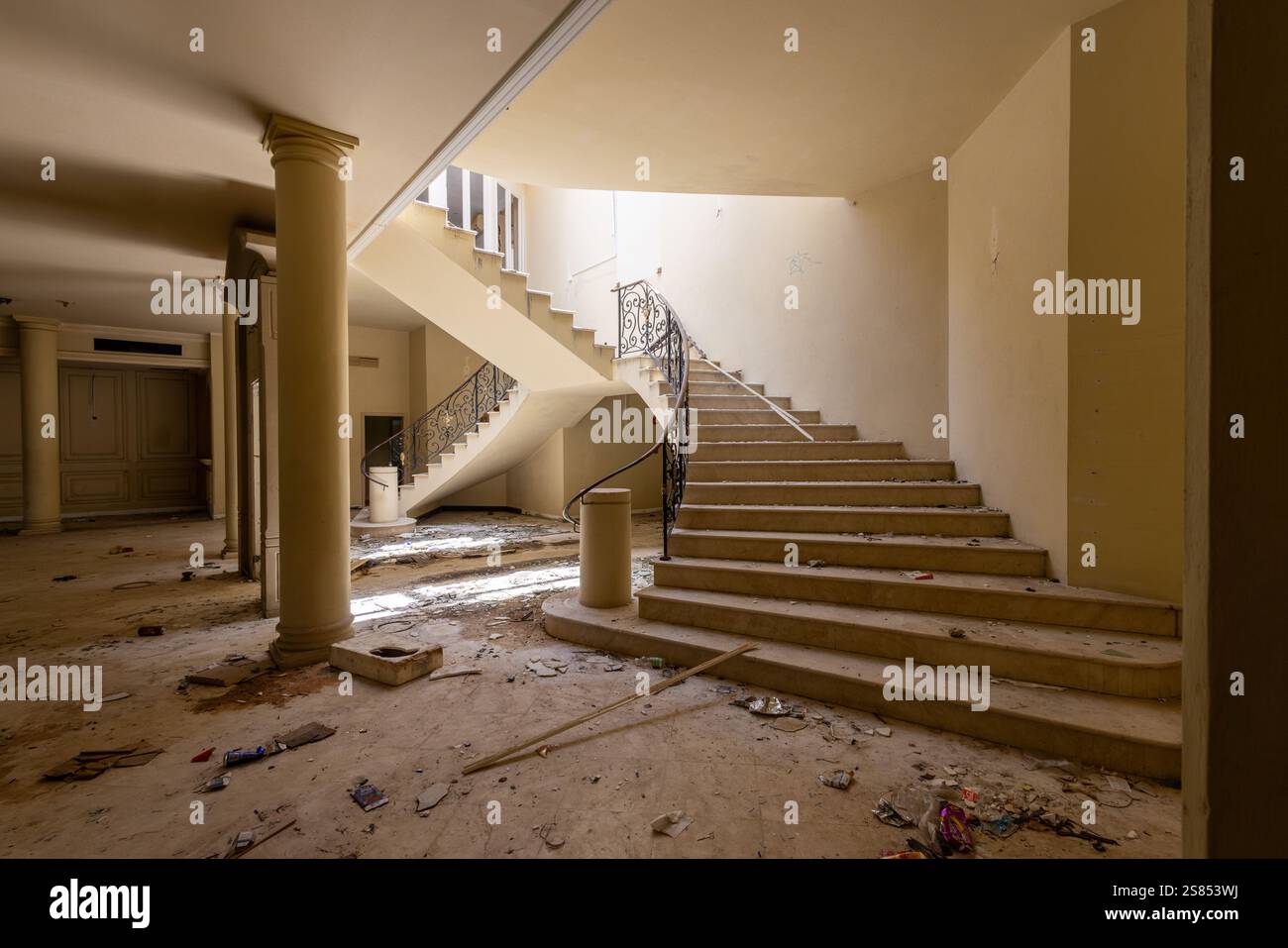 Abandonné Casino des Iles (victime du covid-19), Praslin, Seychelles Banque D'Images