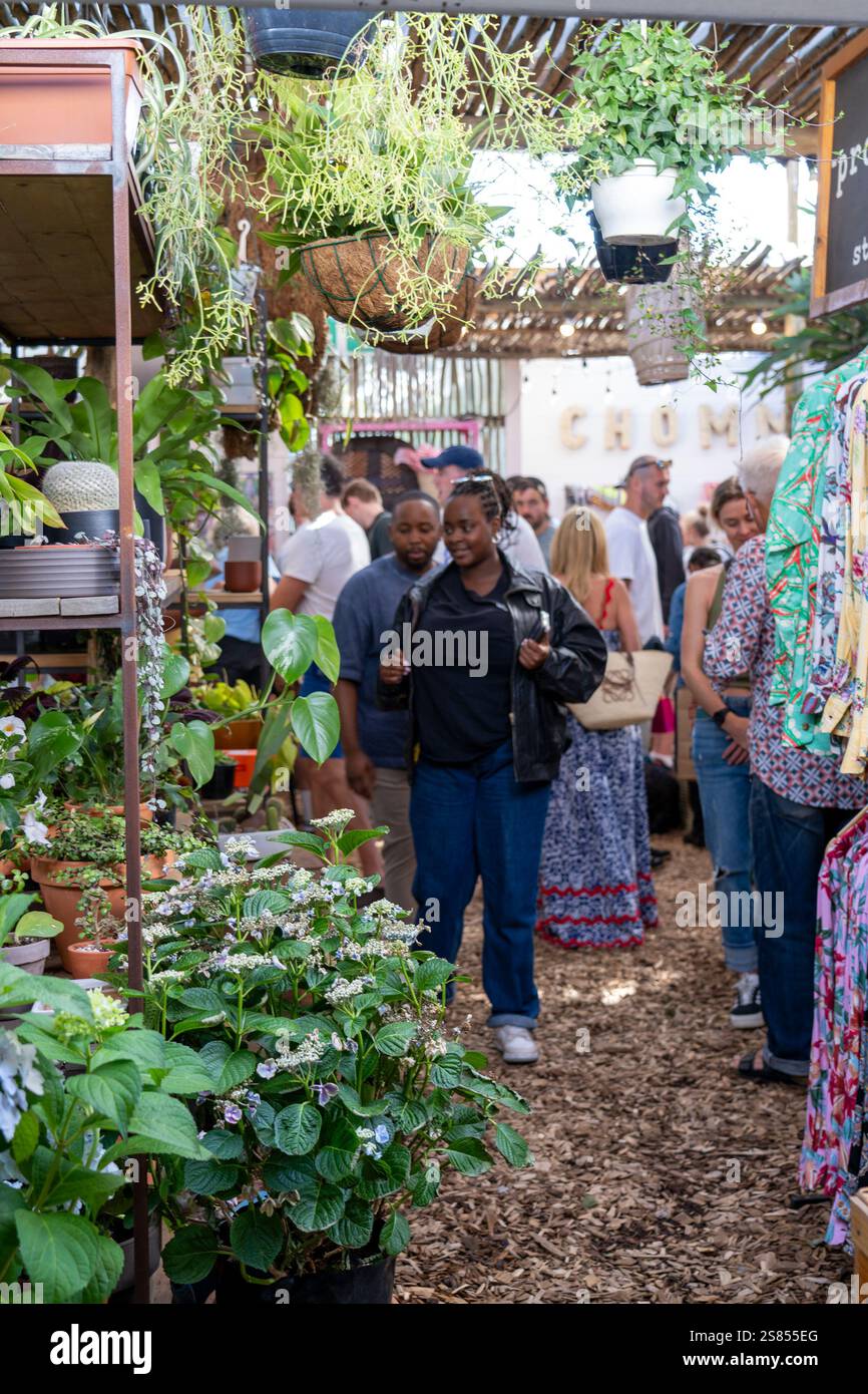 Marché fermier d'Oranjezicht par Cape Town Waterfront- Afrique du Sud Banque D'Images