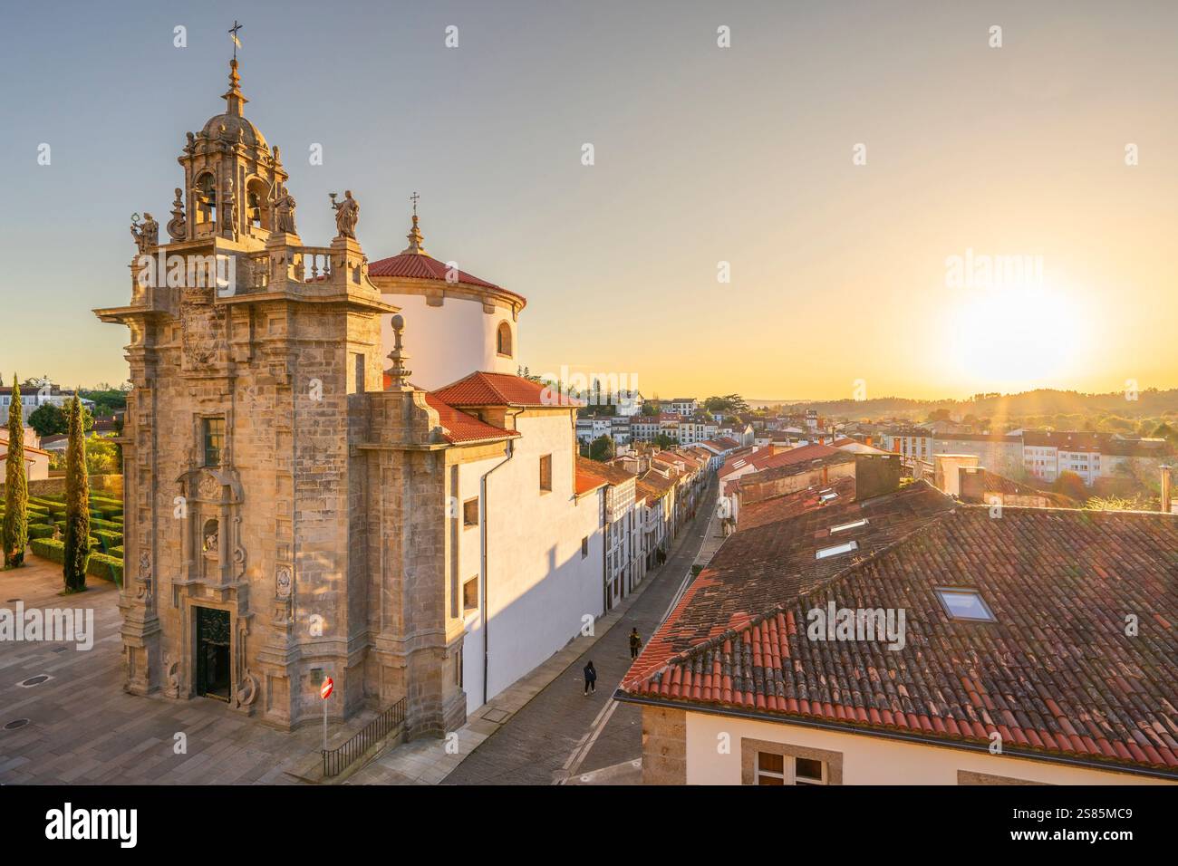 Église de San Fructuoso, Santiago de Compostela, Galice, Espagne Banque D'Images