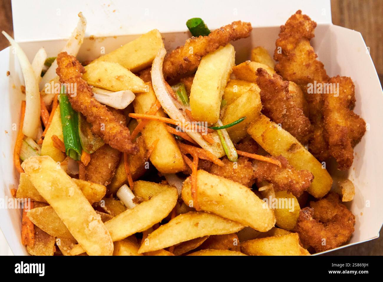 boîte à épices repas en sachet d'épices dans un restaurant chinois à emporter dublin république d'irlande Banque D'Images