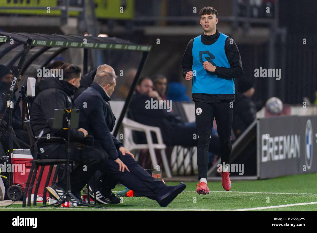 Rotterdam, pays-Bas. 19 janvier 2025. ROTTERDAM, PAYS-BAS - 19 JANVIER : Nokkvi Thorisson du Sparta Rotterdam lors du match Néerlandais Eredivisie entre le Sparta Rotterdam et le RKC Waalwijk à Het Kasteel le 19 janvier 2025 à Rotterdam, pays-Bas. (Photo de Joris Verwijst/Orange Pictures) crédit : Orange pics BV/Alamy Live News Banque D'Images