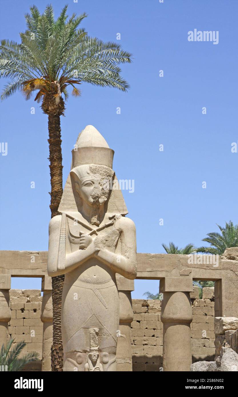 Une photographie d'un ancien lieu historique à Louxor Egypte Banque D'Images