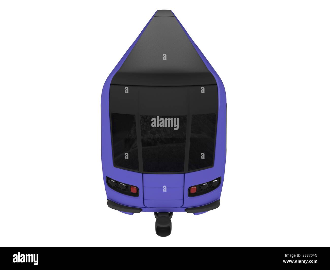 Train isolé sur un fond blanc Banque D'Images