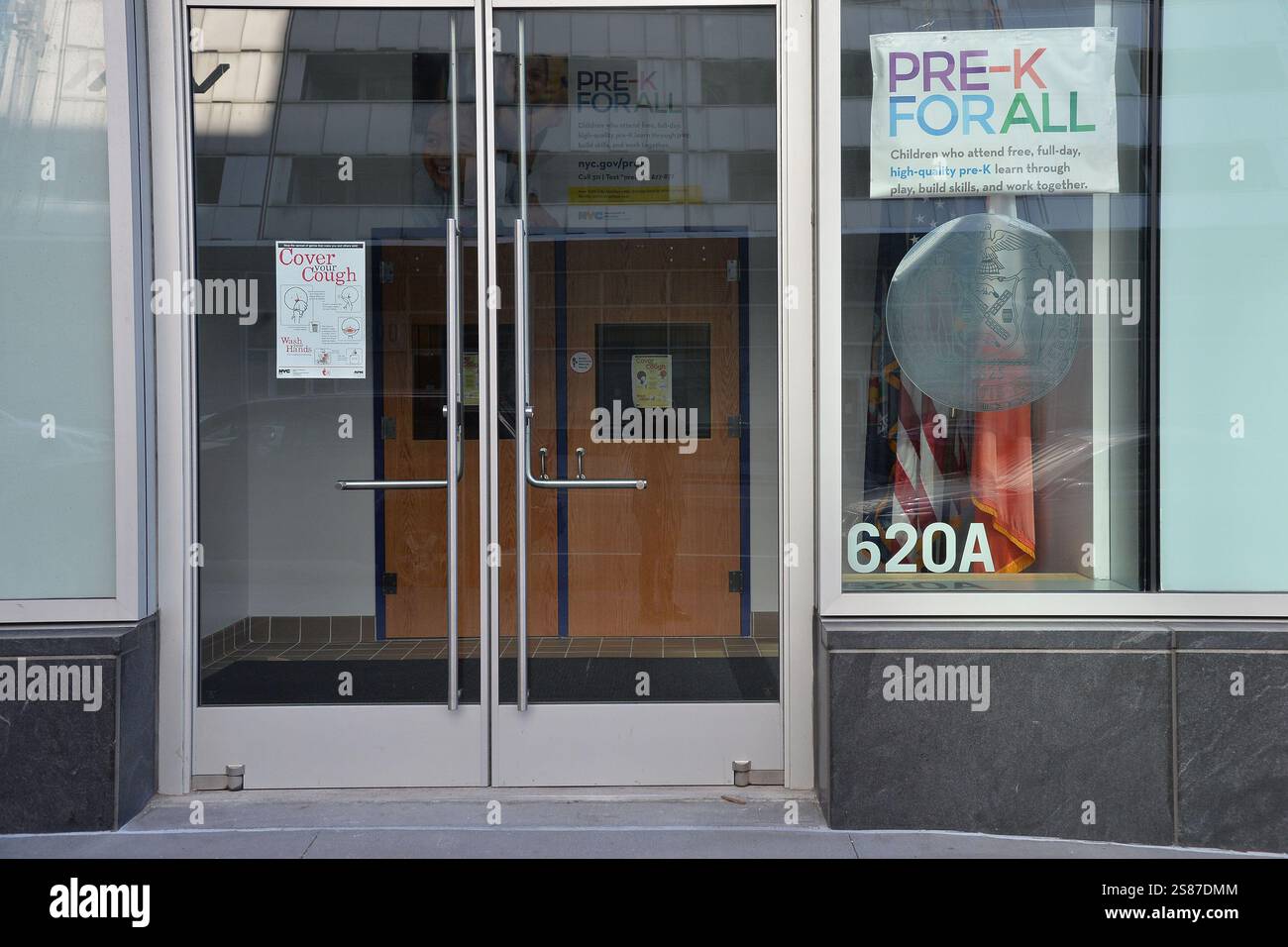 Pre K for All lors de la nouvelle épidémie de coronavirus (COVID-19) le 21 mars 2020 à New York Banque D'Images