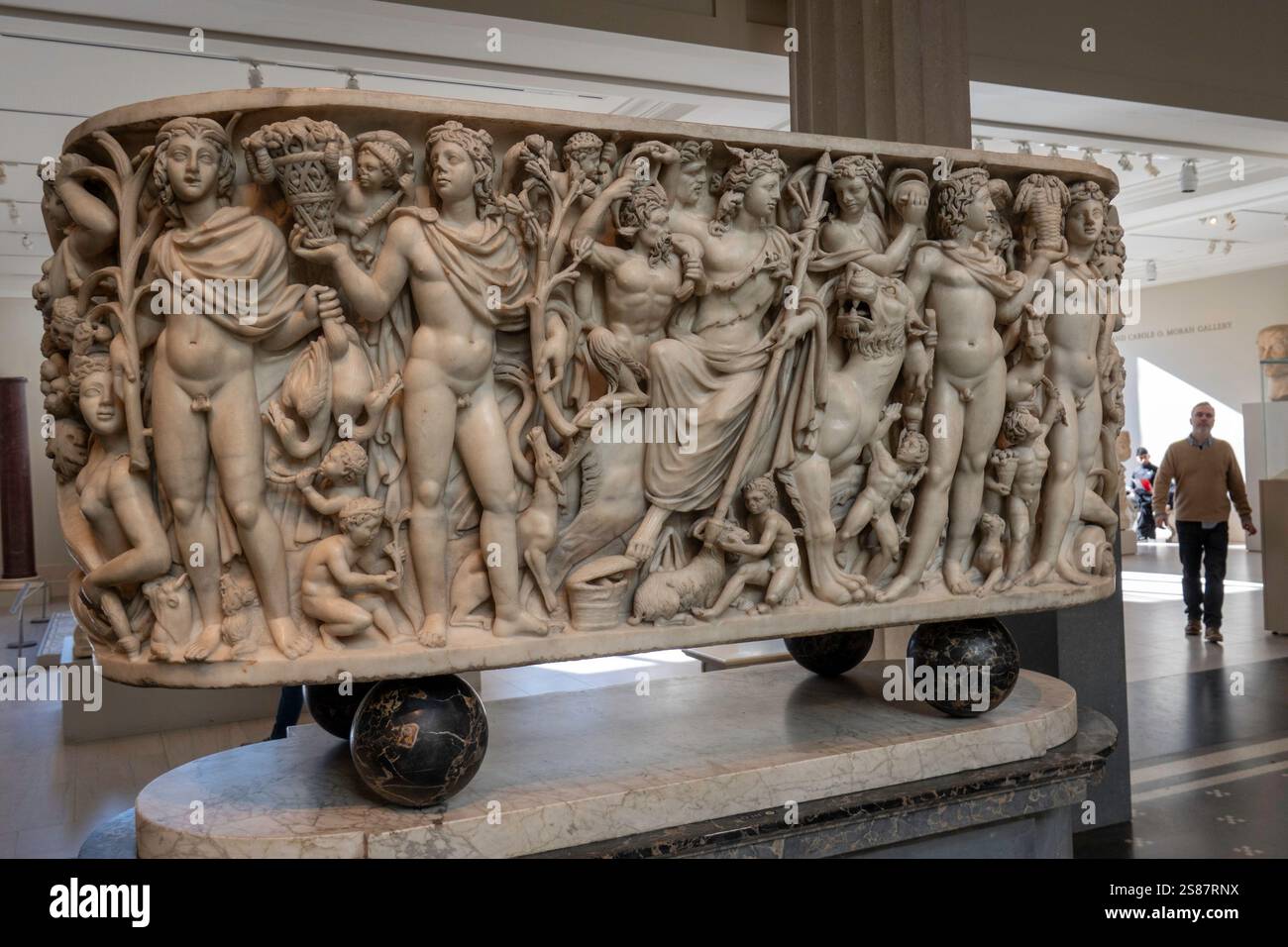 L'aile d'art grec et romain du Metropolitan Museum of Art contient des antiquités inestimables, New York City, 2025, États-Unis Banque D'Images