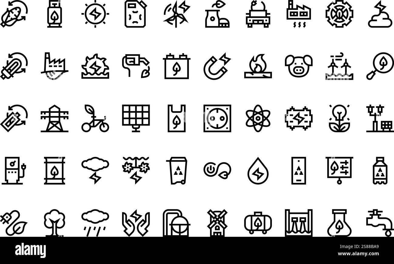 Collection d'icônes vectorielles de haute qualité avec contour modifiable. Idéal pour les projets professionnels et créatifs Illustration de Vecteur
