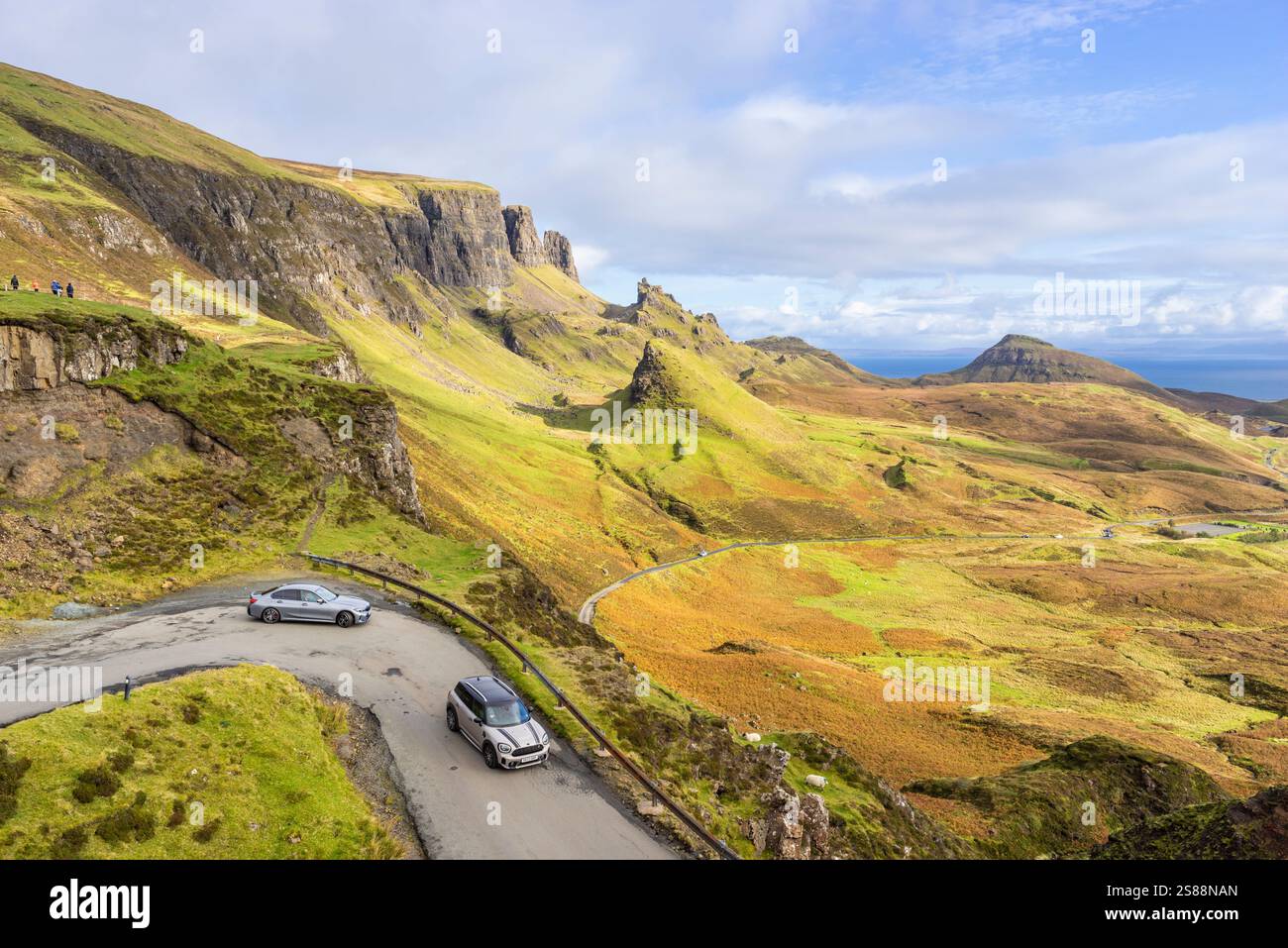 The Quiraing Isle of Skye - The Quiraing Drive Skye Highlands and Islands Scotland UK GB Europe Banque D'Images
