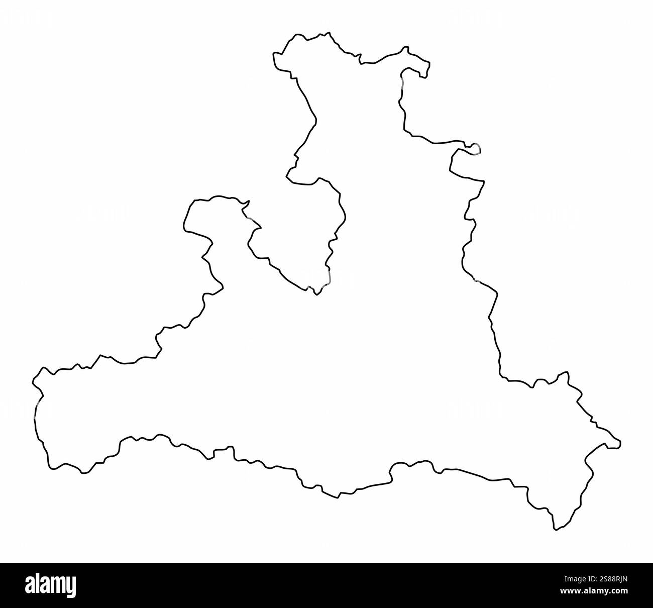 État de Salzbourg, plan isolé sur fond blanc, Autriche Illustration de Vecteur État de Salzbourg, plan isolé sur fond blanc, Autriche Illustration de Vecteur
