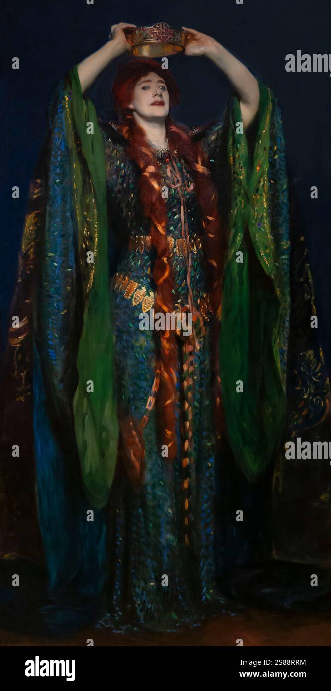 Ellen Terry : Lady Macbeth, John Singer Sargent, 1889, Banque D'Images