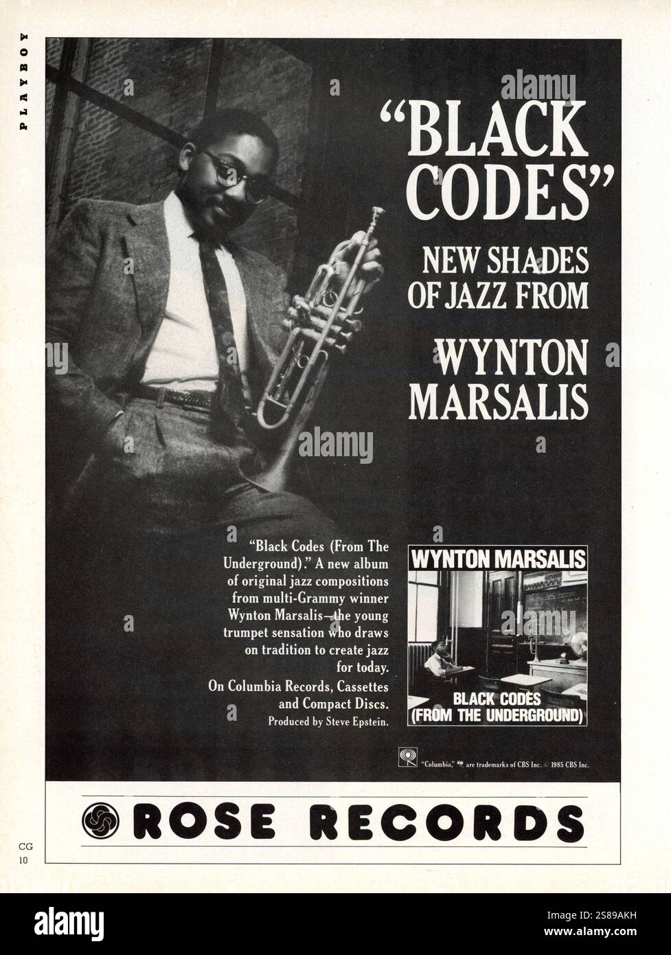 Publicité du magazine vintage « Playboy », numéro de décembre 1985, États-Unis Banque D'Images