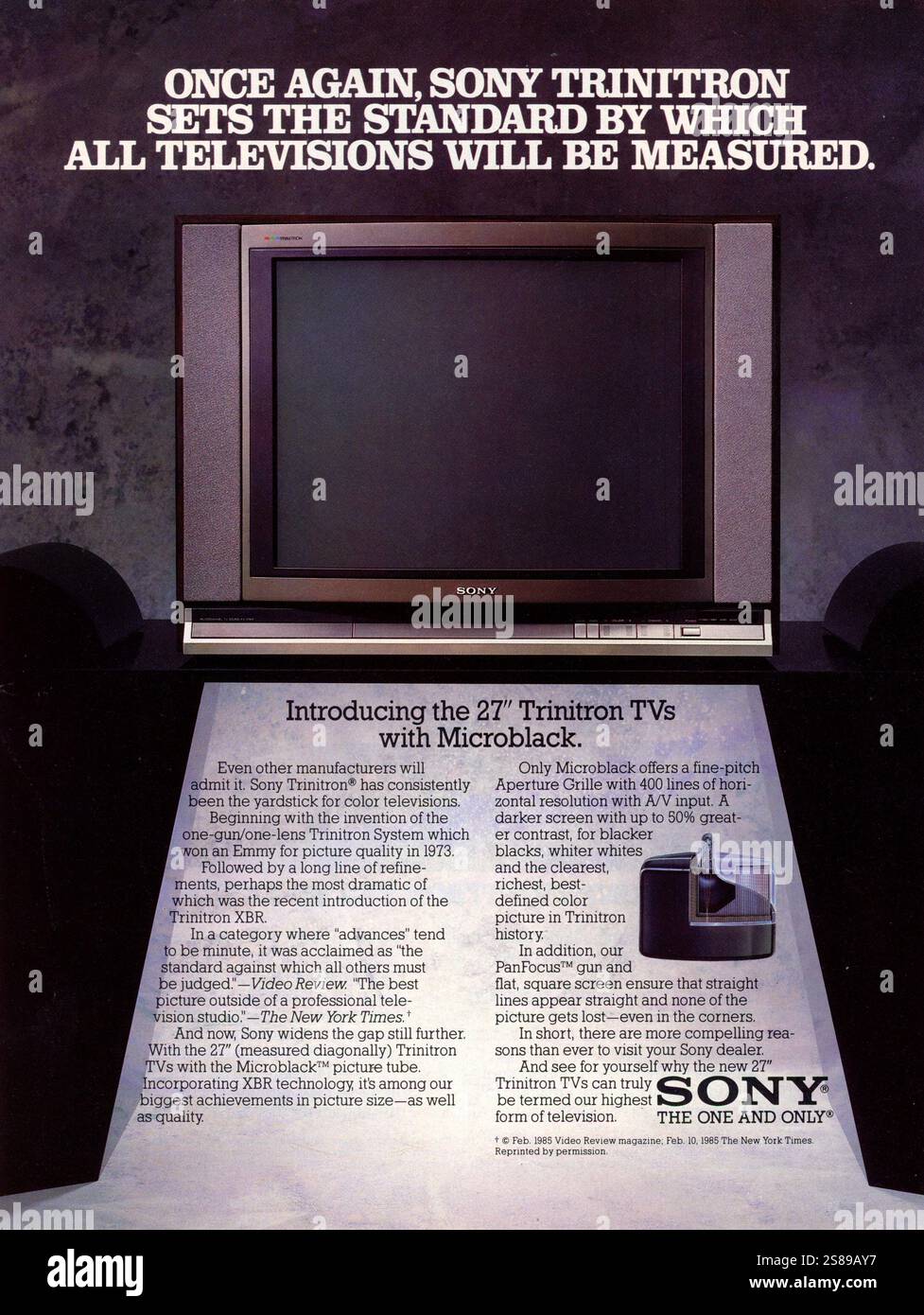 Publicité du magazine vintage « Playboy », numéro de décembre 1985, États-Unis Banque D'Images