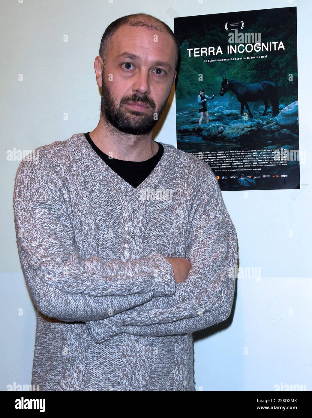 Milan, Italie. 22 janvier 2025. Milan, photocall film 'Terra Incognita' - réalisateur Enrico Masi. Crédit : Agence photo indépendante/Alamy Live News Banque D'Images