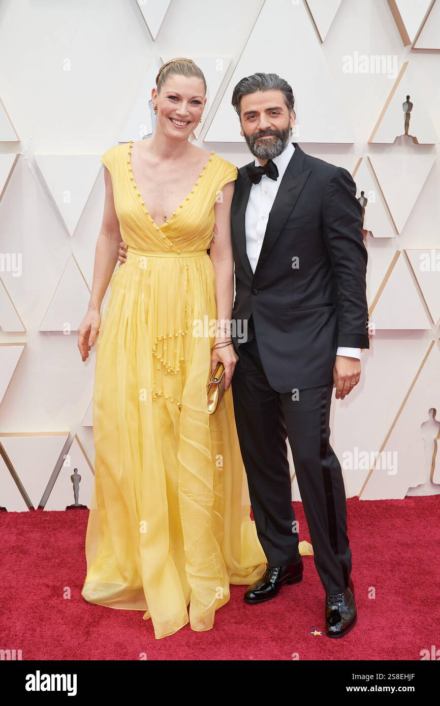 Elvira Lind, Oscar Isaac arrivant à la 92e cérémonie annuelle des Oscars à Hollywood and Highland le 9 février 2020 à Hollywood, Californie Banque D'Images