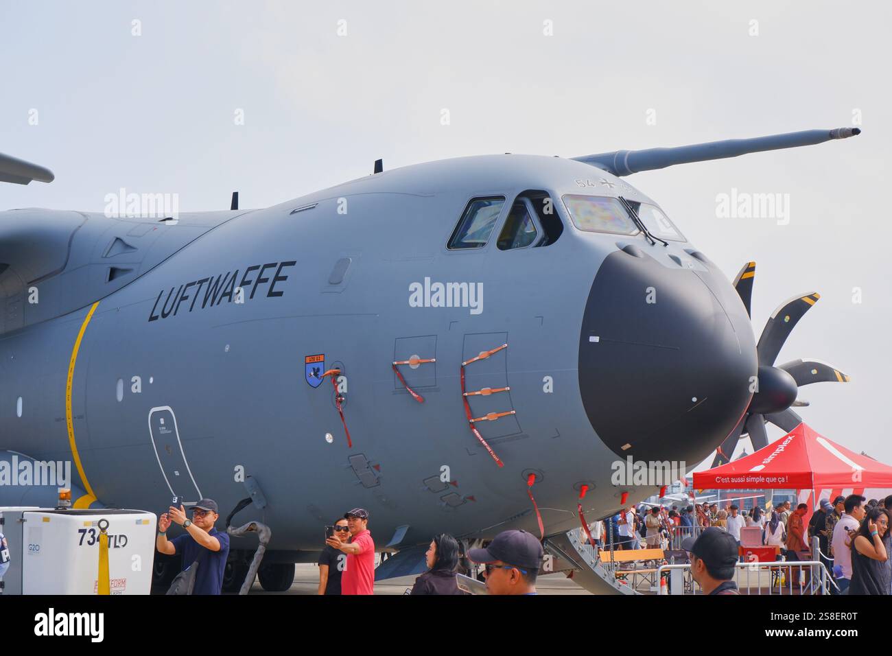 Luftwaffe Airbus A400M Armée de l'air allemande Banque D'Images